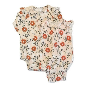 Lou Lou Girls Floral Onesie size: 0-6 Months